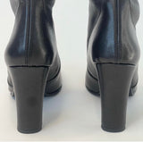 STUART WEITZMAN BLK LEATHER HIGHLAND THIGH HIGH BOOTS SZ 35
