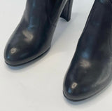 STUART WEITZMAN BLK LEATHER HIGHLAND THIGH HIGH BOOTS SZ 35