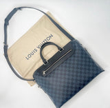 LOUIS VUITTON COBALT DAMIER PORTE-DOCUMENTS JOUR LAPTOP BAG