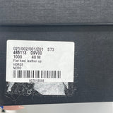 SAINT LAURENT MENS BLACK LEATHER ARMY DERBY SHOES SZ 7/40