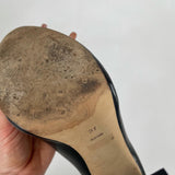 ALEXANDER WANG CONSTANCE BLK LEATHER ANKLE BOOTS