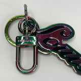 LOUIS VUITTON X FRAGMENT IRIDESCENT METAL SIGNATURE BAG CHARM/ KEY CHAIN