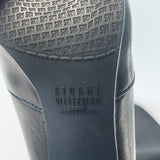 STUART WEITZMAN BLK LEATHER HIGHLAND THIGH HIGH BOOTS SZ 35