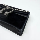 GUCCI DIONYSUS SUPER MINI MULTI WAY IN BLK VELVET W CRYSTALS