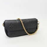 LOUIS VUITTON IVY WALLET ON CHAIN IN BLK EMPREINTE LEA & GHW