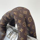 LIMITED EDITION LOUIS VUITTON SPEEDY 25 BANDOULIERE IN SILVER METALLIC PILLOW & SHW