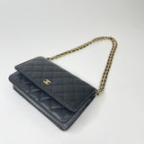 CHANEL CLASSIC WOC IN BLK CAVIAR LEA & GHW