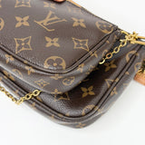 LOUIS VUITTON MULTI POCHETTE ACCESSORIES W PINK STRAP