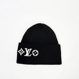 LOUIS VUITTON BLK WOOL HEADLINE BEANIE