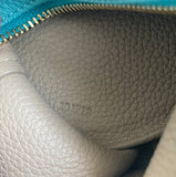 LOEWE ELEPHANT CROSSBODY IN TURQUOISE CALFSKIN LEATHER & GHW