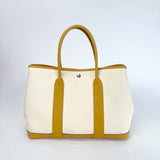 HERMES GARDEN PARTY 36 IN COUNTRY LEATHER & CANVAS