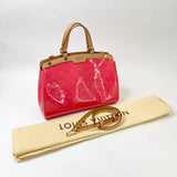 LOUIS VUITTON BREA MM IN CORAL VERNIS PAT LEA & GHW