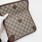 GUCCI NEO SUPREME CANVAS DOUBLE FLAP MESSENGER - BLuxe Boutique