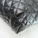 SAINT LAURENT ICARE MAXI IN BLK LMBSKIN LEA + POUCH
