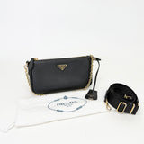 PRADA MINI BLK SAFFIANO RE EDITION 2000