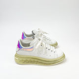 ALEXANDER MCQUEEN OVERSIZED WHITE & IRIDESCENT PINK SNEAKERS sz 36