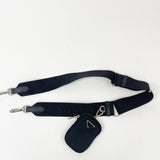 PRADA RE EDITION 2005 CROSSBODY IN BLK NYLON & SHW