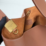LOUIS VUITTON LOW KEY HOBO MM IN COGNAC LEA + ZIP POUCH