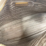 PRADA RE EDITION 2005 CROSSBODY IN BEIGE SAFFIANO LEA & GHW