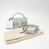 JACQUEMUS THE BAMBINO LT GRY LEA MINI CROSSBODY