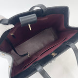 CHANEL BUSINESS AFFINITY LRG BLK CAVIAR LEA & LGHW TOTE