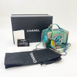 CHANEL FILIGREE VANITY IN IRIDESCENT RAINBOW PAT LEA & PVC