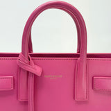 SAINT LAURENT SAC DE JOUR NANO IN HOT PINK SMOOTH LEA & GHW - BLuxe Boutique
