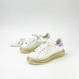 ALEXANDER MCQUEEN OVERSIZED WHITE & IRIDESCENT PINK SNEAKERS sz 36