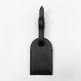 LOUIS VUITTON BLK LEATHER LUGGAGE TAG SHW