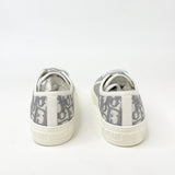 CHRISTIAN DIOR WALK’IN DIOR GREY OBLIQUE EMBROIDERED SNEAKERS sz 37.5