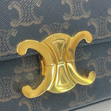 CELINE CLAUDE TRIOMPHE CANVAS & LEA SHOULDER CARRY BAG