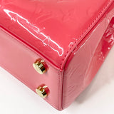 LOUIS VUITTON BREA MM IN CORAL VERNIS PAT LEA & GHW