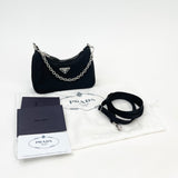 PRADA RE EDITION MINI BLK NYLON CROSSBODY