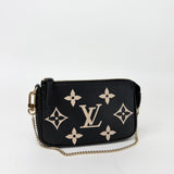 LOUIS VUITTON MINI POCHETTE ACCESSORIES IN BI-COLOR EMPREINTE LEA