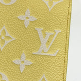 LIMITED EDITION LOUIS VUITTON WALLET IN YELLOW MONO EMPREINTE LEA