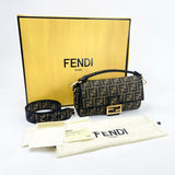 FENDI BRN FF JACQUARD LARGE BAGUETTE