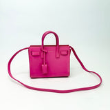 SAINT LAURENT SAC DE JOUR NANO IN HOT PINK SMOOTH LEA & GHW - BLuxe Boutique
