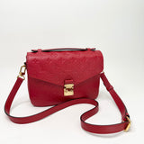 LOUIS VUITTON POCHETTE METIS IN RED EMPREINTE LEA & GHW - BLuxe Boutique