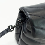 SAINT LAURENT TOY LOULOU IN BLK LEATHER & BHW - BLuxe Boutique