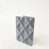CHRISTIAN DIOR GREY DIAMOND PRINT BIFOLD CARD CASE/ HOLDER