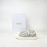 CHRISTIAN DIOR WALK’IN DIOR GREY OBLIQUE EMBROIDERED SNEAKERS sz 37.5