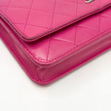 CHANEL CLASSIC WOC IN HOT PINK LAMBSKIN LEA & GHW - BLuxe Boutique