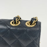 CHANEL VINTAGE SINGLE FLAP JUMBO IN BLK CAVIAR LEA & GHW