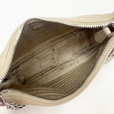 PRADA RE EDITION 2005 CROSSBODY IN DESSERT BEIGE NYLON & SHW