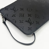 LIMITER EDITION LOUIS VUITTON x URS FISCHER BLK CANVAS ZIP POCHETTE/WRISTLET