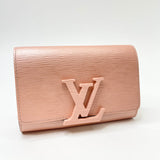 LOUIS VUITTON LOUISE PM PEARL PINK EPI CLUTCH/CROSSBODY