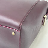 GIVENCHY HGD BURGUNDY LEA 2 WAY TOTE BAG