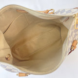 LOUIS VUITTON EVORA MM TWO WAY BAG IN DAMIER AZUR & GHW