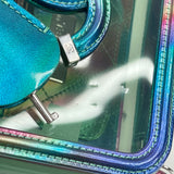 CHANEL FILIGREE VANITY IN IRIDESCENT RAINBOW PAT LEA & PVC