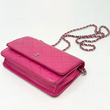 CHANEL CLASSIC WOC IN HOT PINK LAMBSKIN LEA & GHW - BLuxe Boutique